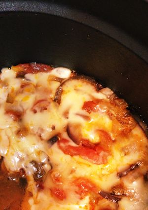 STAUBで簡単ナスとトマトチーズ焼-レシピのメイン写真