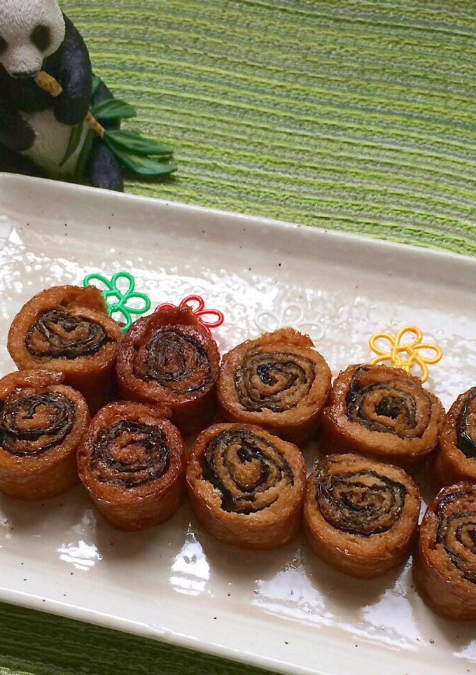 お揚げと海苔の照り照りロール-レシピのメイン写真