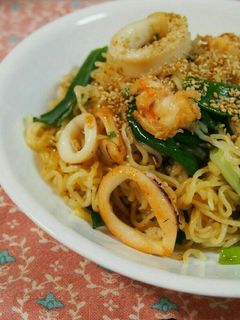 塩らーめんで簡単!海鮮塩焼きそば-レシピのメイン写真