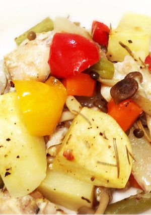 鶏と野菜のグリル焼き-レシピのメイン写真