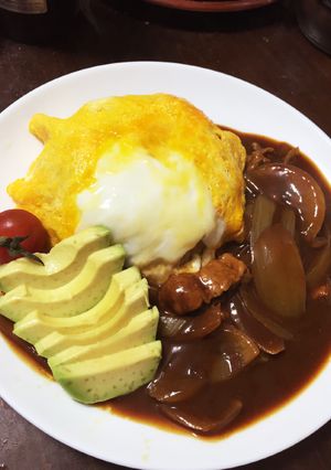 オムライスのデミソース掛け-レシピのメイン写真