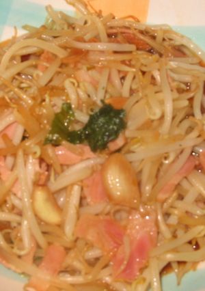 もやしとベーコンの大葉にんにく醤油炒め-レシピのメイン写真