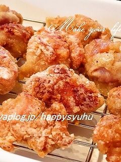 少ない油でカリッとジューシー鶏のから揚げ-レシピのメイン写真