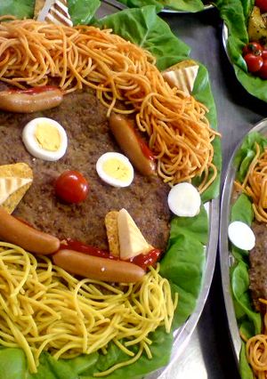 【節分レシピ】鬼さんハンバーグ-レシピのメイン写真