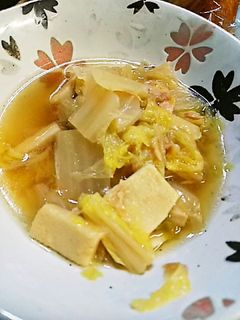 優しい☆白菜と高野豆腐のツナ缶煮-レシピのメイン写真