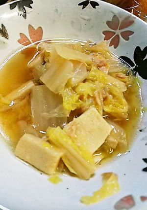 優しい☆白菜と高野豆腐のツナ缶煮-レシピのメイン写真