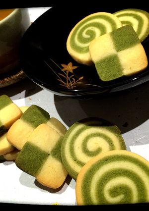 抹茶のアイスボックスクッキー-レシピのメイン写真