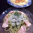大葉を使って♪バジルの様なパスタ