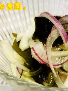 玉ねぎとわかめの酢の物-レシピのメイン写真