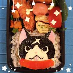 รูปของ 妖怪ウォッチ フユニャンのキャラ弁