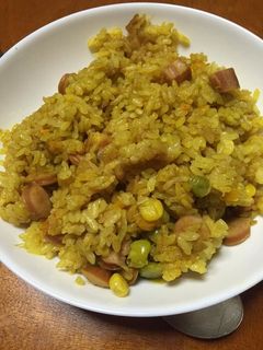 ワンタッチカレーピラフ-レシピのメイン写真