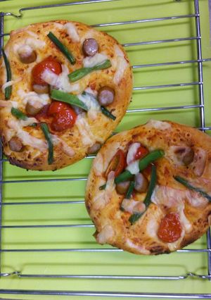 夏野菜のピザパン-レシピのメイン写真