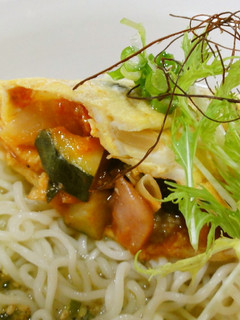 冷やしオムレツ塩らーめん♪-レシピのメイン写真
