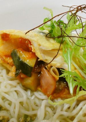冷やしオムレツ塩らーめん♪-レシピのメイン写真