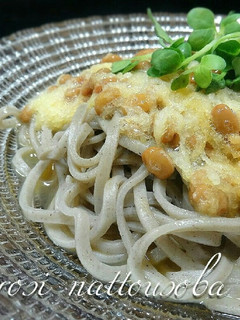 黄身おろしで絶品*ふわふわ納豆蕎麦*-レシピのメイン写真