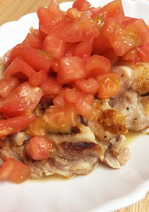 鶏肉のソテー 〜トマトレモンソースがけ〜-レシピのメイン写真