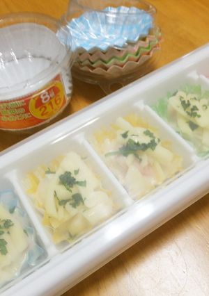 製氷皿を活用　お弁当用冷凍食品の保存に-レシピのメイン写真