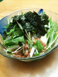 さくさく長芋の梅*納豆サラダ-レシピのメイン写真