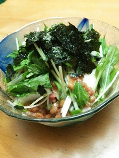 さくさく長芋の梅*納豆サラダ-レシピのメイン写真