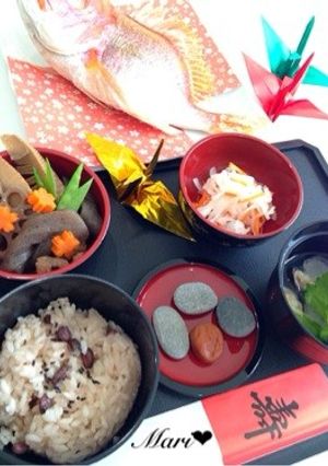 次女お食い初め✧生後100日のお祝い-レシピのメイン写真