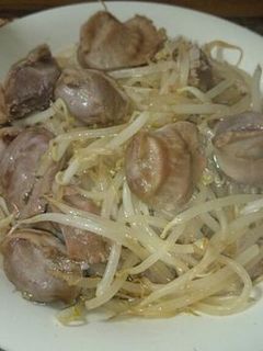 【ぐうたら】貧乏! 砂肝もやし炒め-レシピのメイン写真