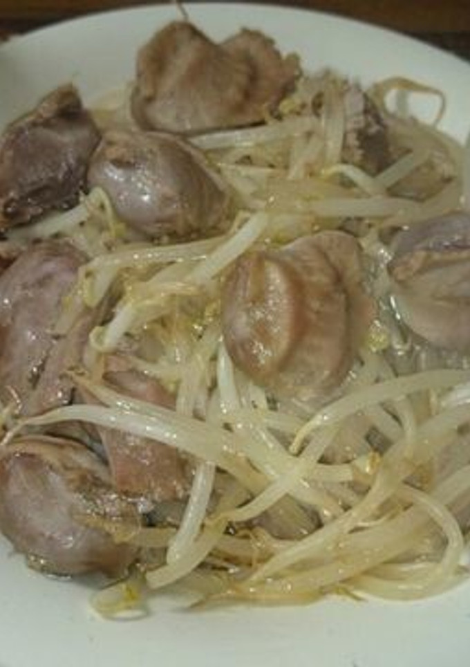 【ぐうたら】貧乏！　砂肝もやし炒め-レシピのメイン写真