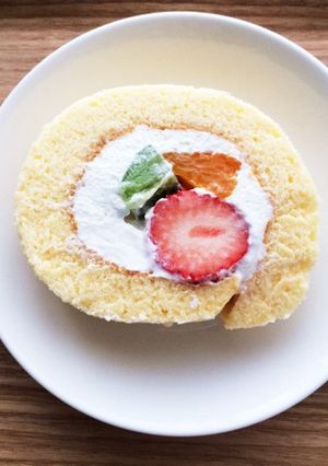 子どもと作れる！簡単！ロールケーキ♡-レシピのメイン写真