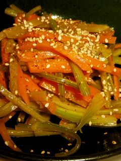 セロリと人参のきんぴら-レシピのメイン写真