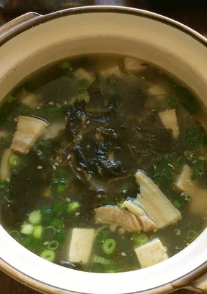 海藻と豆腐のポークスープ-レシピのメイン写真