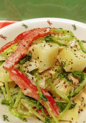 じゃがいもと豆苗のサラダ♪-レシピのメイン写真