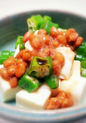 【簡単】納豆とオクラのねばねば豆腐-レシピのメイン写真
