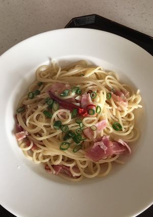カフェレシピ♡和風ペペロンチーノ(覚書)-レシピのメイン写真