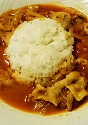 夏バテ解消♪豚肉とトマトのスープご飯-レシピのメイン写真