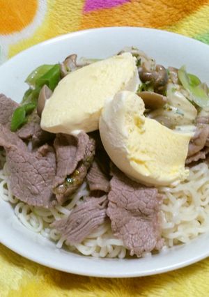 冷やし牛しゃぶっかけアイス塩らーめん-レシピのメイン写真