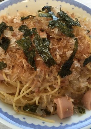 5分レシピ★ツナと魚肉ソのニンニクパスタ-レシピのメイン写真