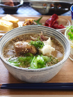 焼き茄子の冷汁-レシピのメイン写真