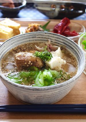 焼き茄子の冷汁-レシピのメイン写真
