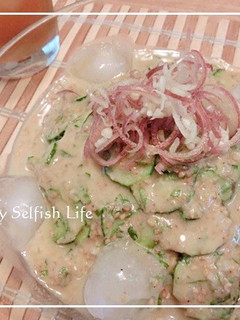 さっぱり美味しい♪冷汁うどん(すったて)-レシピのメイン写真