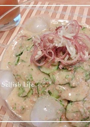さっぱり美味しい♪冷汁うどん（すったて）-レシピのメイン写真