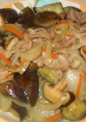 なすと、豚肉の大葉にんにく醤油炒め-レシピのメイン写真