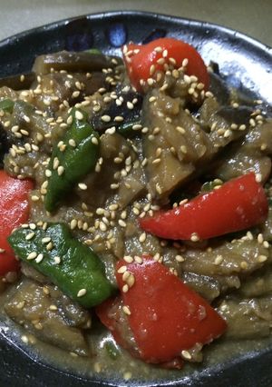 夏野菜と豚肉のにんにく生姜味噌炒め☆-レシピのメイン写真
