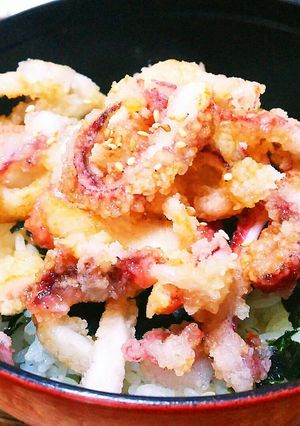 【男の料理】簡単！旭川名物ゲソ丼-レシピのメイン写真