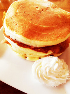 簡単 しっとりフワフワパンケーキ♡-レシピのメイン写真