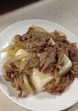 豚肉のレンジ蒸し冷奴-レシピのメイン写真