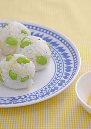 つわりに！枝豆の生姜レモンおにぎり-レシピのメイン写真