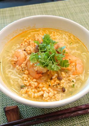 サッポロ一番で☆タイ風ピリ辛ラーメン-レシピのメイン写真