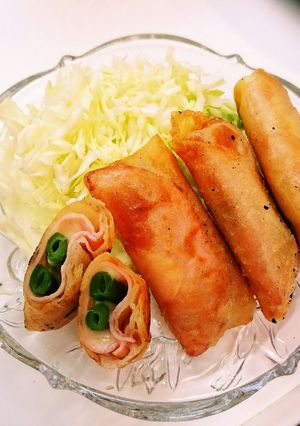 ハムといんげんのチーズ春巻-レシピのメイン写真