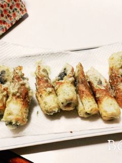 梅海苔巻きのしんじょ揚げ-レシピのメイン写真