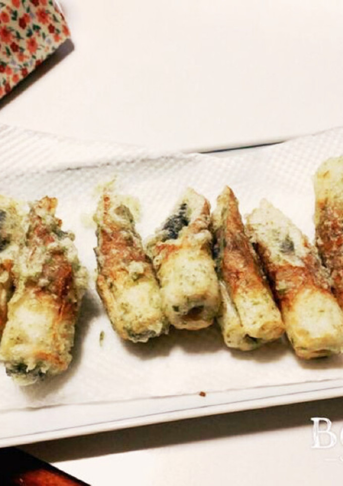 梅海苔巻きのしんじょ揚げ-レシピのメイン写真