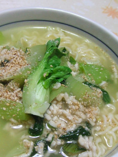 美味★鶏ミンチと青梗菜の餡かけ塩ラーメン-レシピのメイン写真